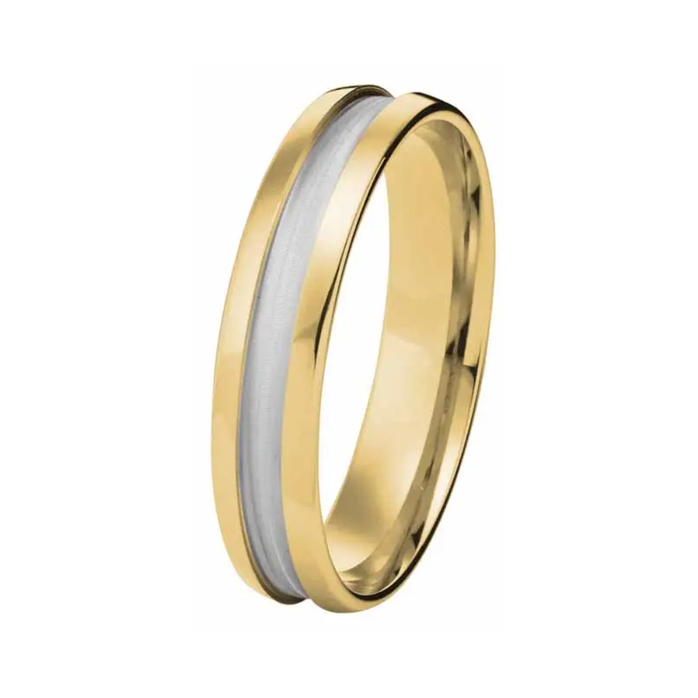 Kohinoor kihlasormus keltakulta 4 mm 003-011 Kohinoor