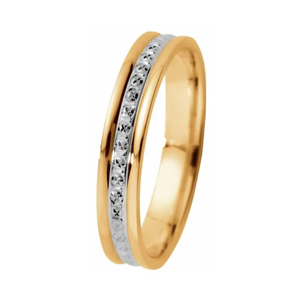 Kohinoor timanttileikattu kihlasormus keltakulta 3,5 mm 003-020 Kohinoor