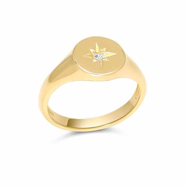 Kullattu hopeinen kastesormus SBR-8136ZG