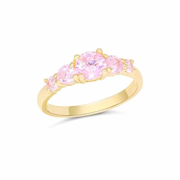 Kultainen kastesormus BR-1291pink