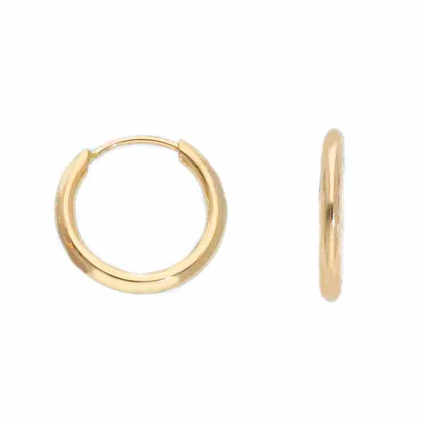 Kultaiset korvarenkaat 11 mm
