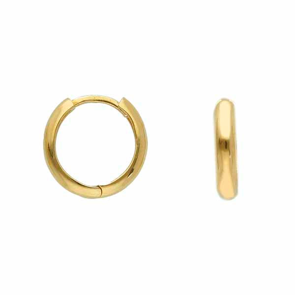 Kultaiset korvarenkaat 13 mm