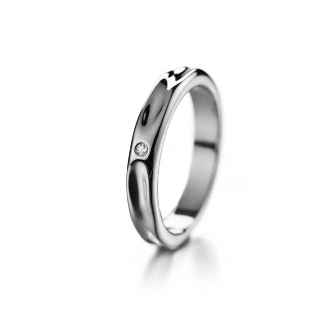 Lumoava Hunaja Timanttisormus valkokulta 0,03 ct