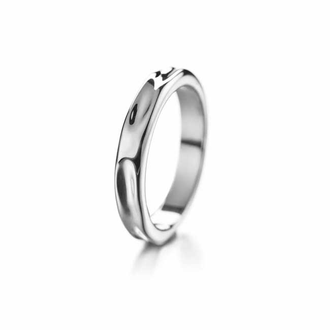 Lumoava Hunaja kihlasormus 4,8 mm valkokulta