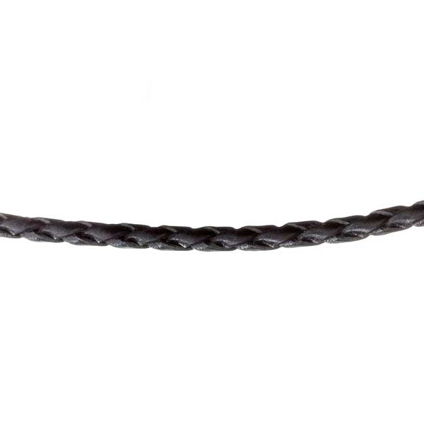Lumoava punottu nahkanauha 50 cm