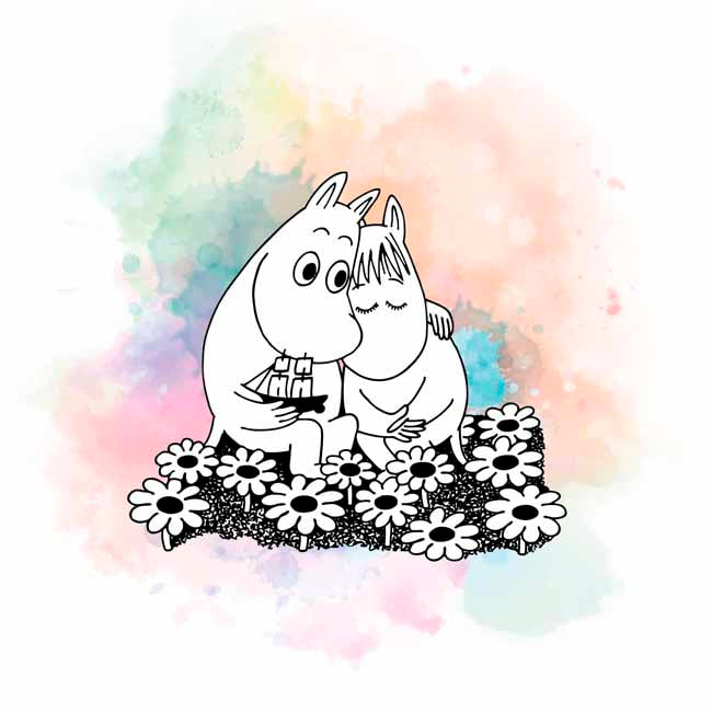 Lumoava x Moomin Rakkaus korvakorut MO551600000