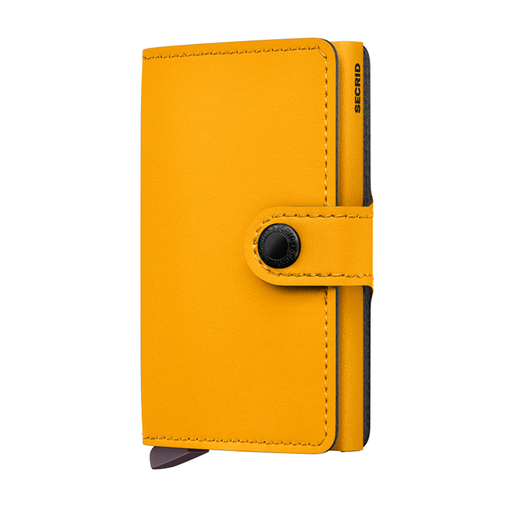 MYp-Ochre keltainen miniwallet yard leather wallet Secrid
