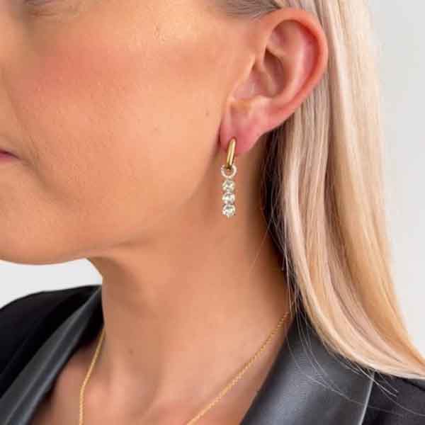 Marmara Sterling kolmiväriset korvakoruhelat KR854MIX
