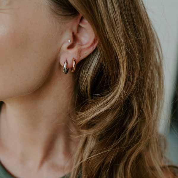 Marmara Sterling hopeiset korvarenkaat KR795