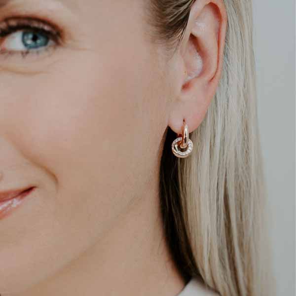 Marmara Sterling ruusukullatut korvakoruhelat KR807G