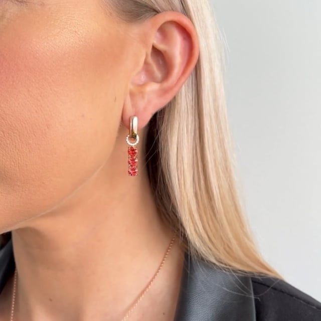 Marmara Sterling ruusukullatut korvakoruhelat KR854PADG