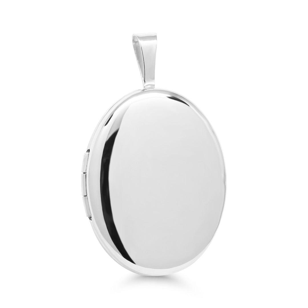 Hopeamedaljonki ovaali 20 mm