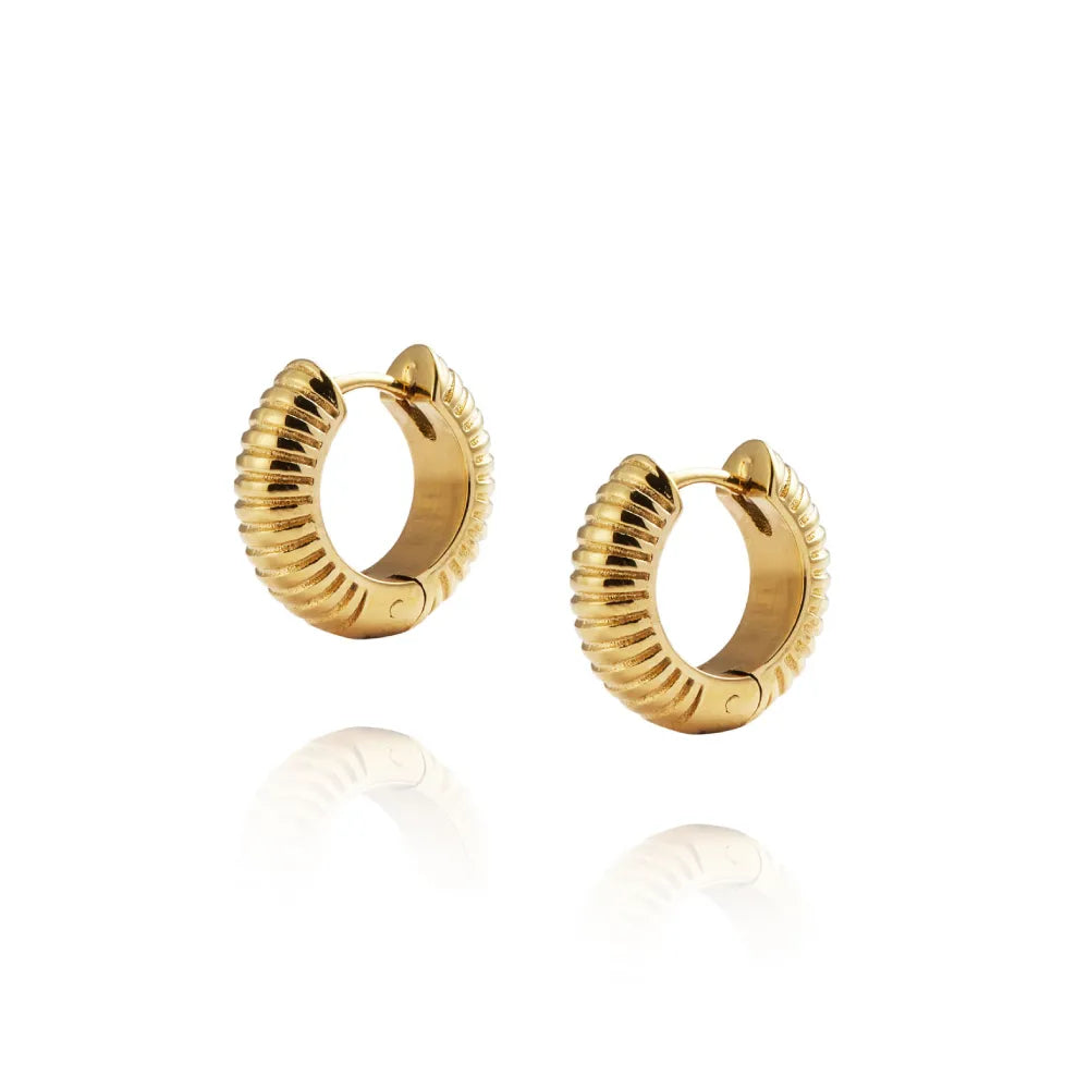 Mockberg Ribbed Hoops Medium MO228 Mockberg