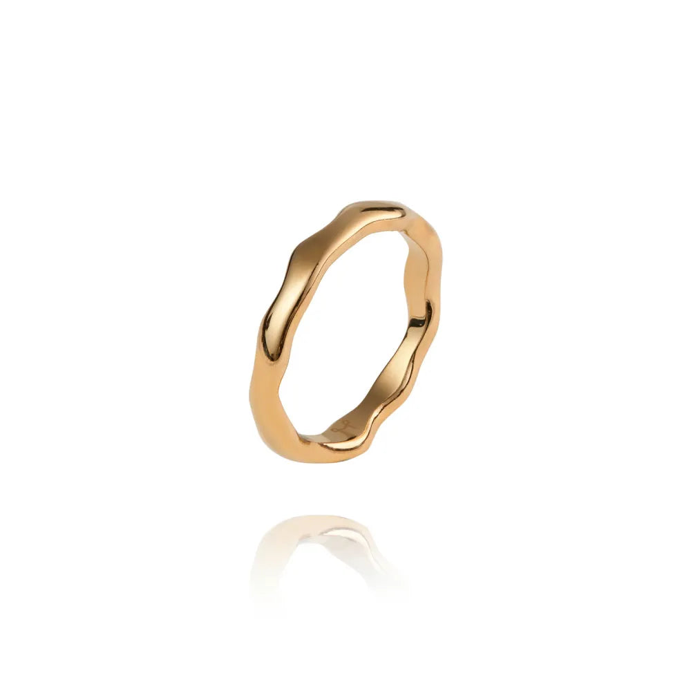 Mockberg Wavy Petite Ring Terässormus Mockberg