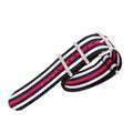 Sisu NATO strap red-blue-white-black striped