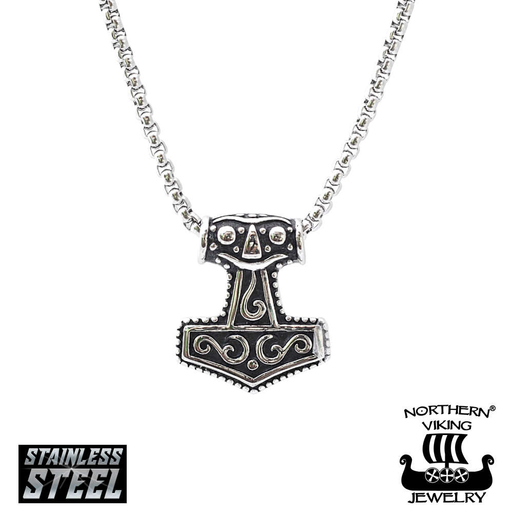 Northern Viking Jewelry Mjölnir Thorin Vasara Riipus NVJRS009 Northern Viking Jewelry