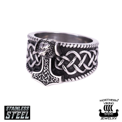 Northern Viking Jewelry Thorin Vasara Celtic Knot sormus