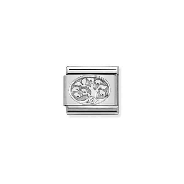 Nomination Classic Silvershine Elämänpuu zirkonia