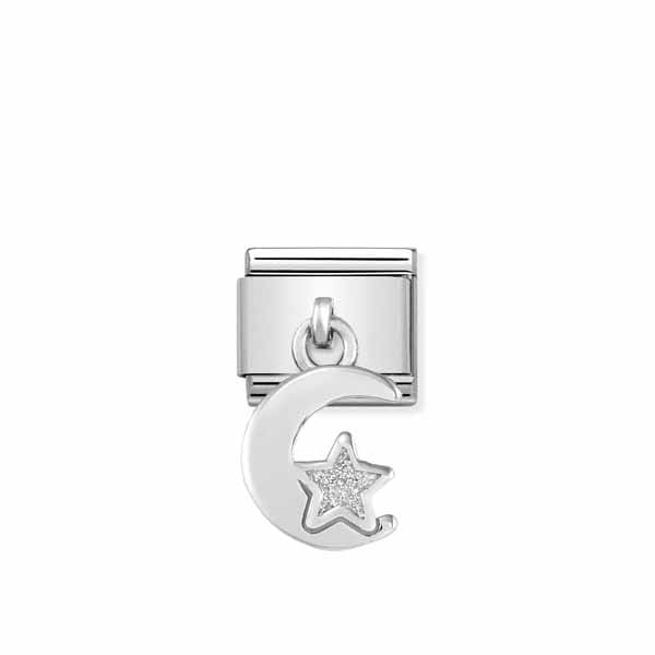 Nomination Classic Silvershine Kuu ja tähti, emali