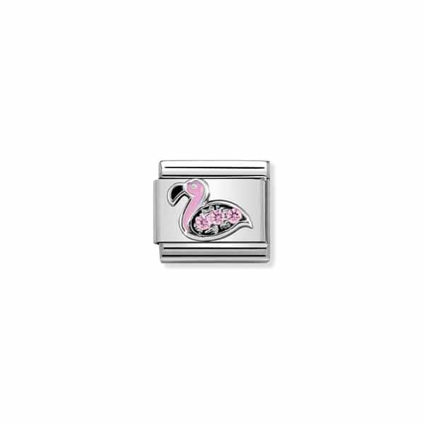 Nomination Classic Silvershine Flamingo
