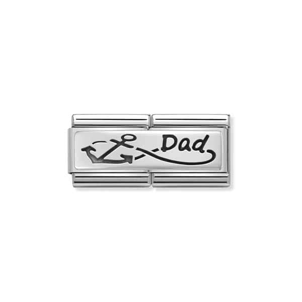 Nomination Classic Silvershine tuplapala Dad infinity