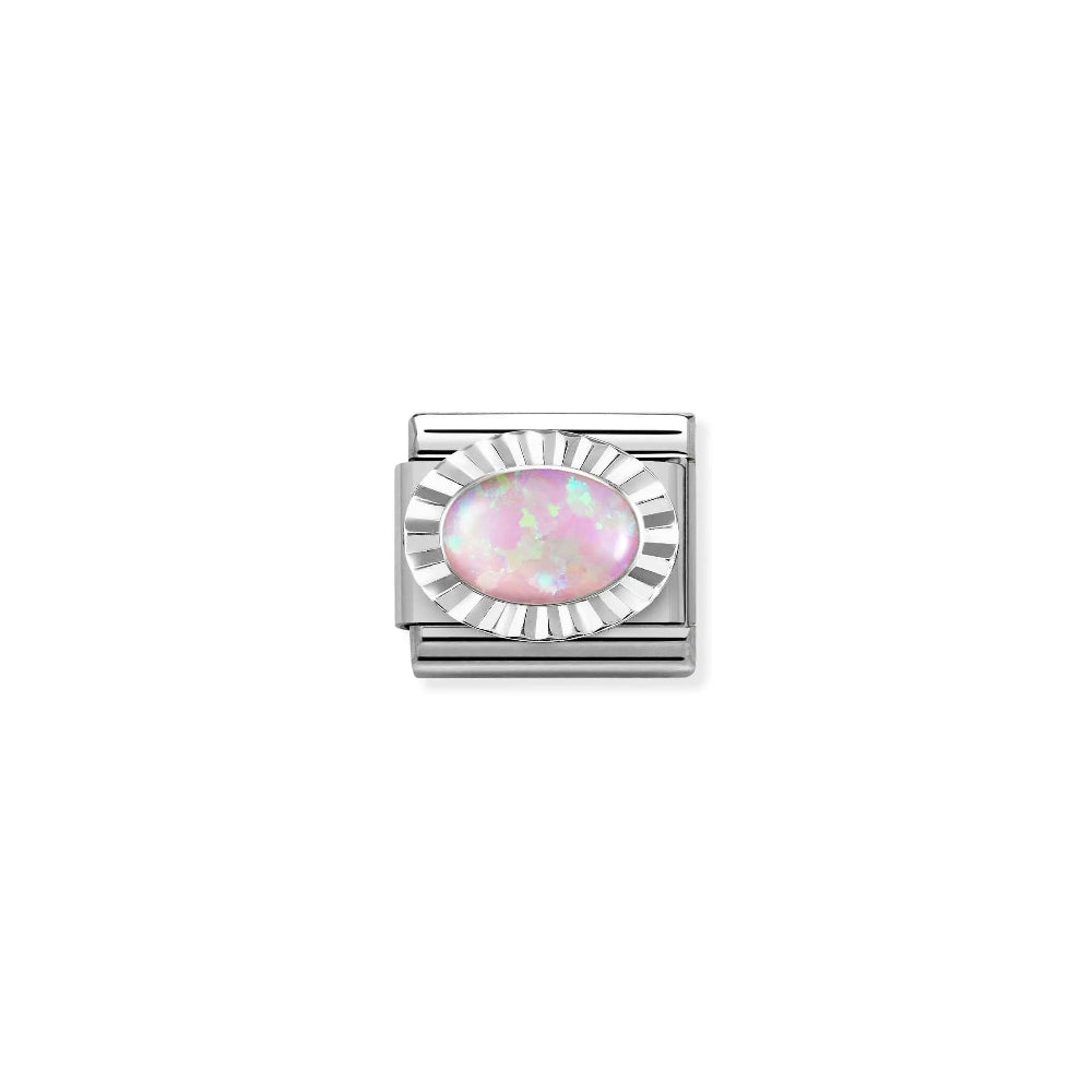 Nomination-pala Classic Silvershine Pinkki Opaali 330507/38