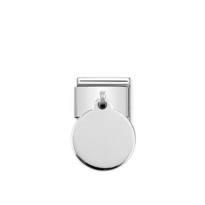 Nomination Classic Silvershine Charm Pyöreä Laatta