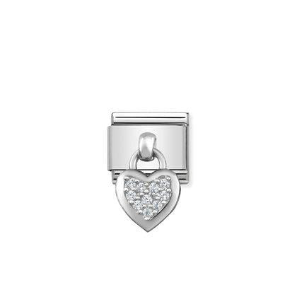 Nomination Classic Silvershine Charm Sydän
