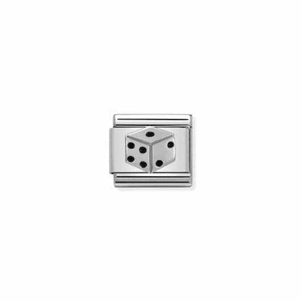 Nomination Classic Silvershine Dice