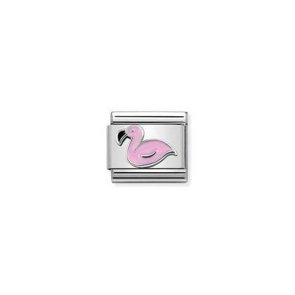 Nomination Classic Silvershine Flamingo