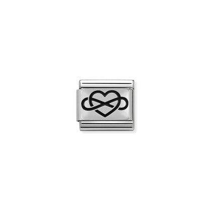 Nomination Classic Silvershine Infinity Sydän