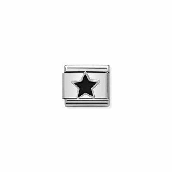 Nomination Classic Silvershine Tähti Musta