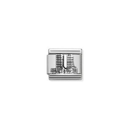 Nomination Classic Silvershine Twin Towers