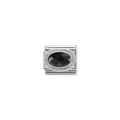 Nomination Classic Silvershine Zirkonia Musta