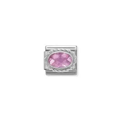 Nomination Classic Silvershine Zirkonia Pinkki