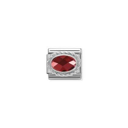 Nomination Classic Silvershine Zirkonia Punainen