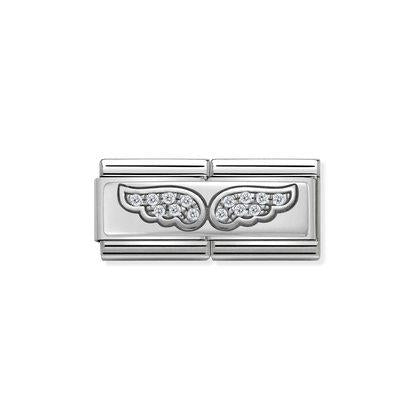 Nomination Classic Silvershine Zirkonia Siivet Tuplapala