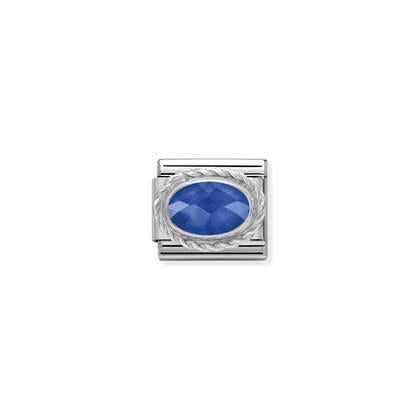 Nomination Classic Silvershine Zirkonia Sininen