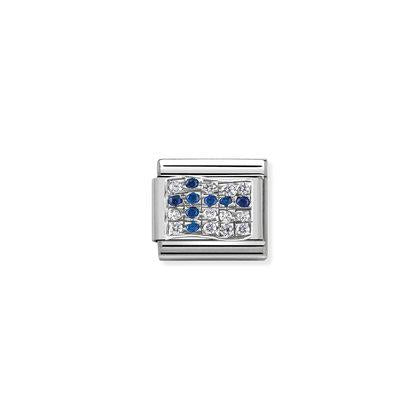 Nomination Classic Silvershine Zirkonia Suomen Lippu