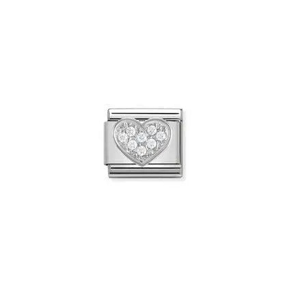 Nomination Classic Silvershine Zirkonia Sydän 