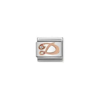 Nomination Classic Rose Gold Aakkoset 430310 Nomination