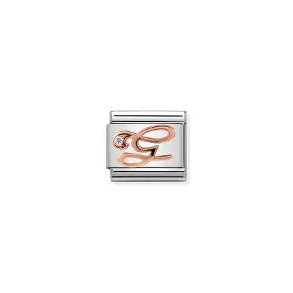 Nomination Classic Rose Gold Aakkoset 430310 Nomination