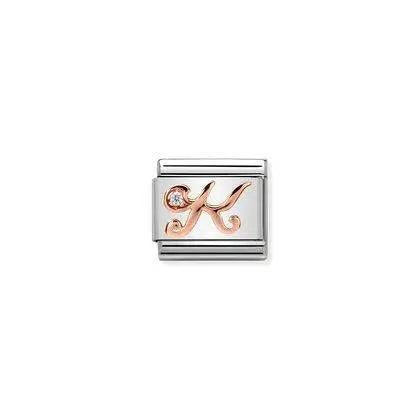Nomination Classic Rose Gold Aakkoset 430310 Nomination