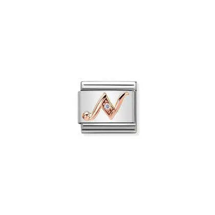 Nomination Classic Rose Gold Aakkoset 430310 Nomination