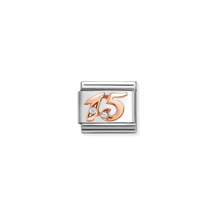 Nomination Classic Rose Gold Numbers 15