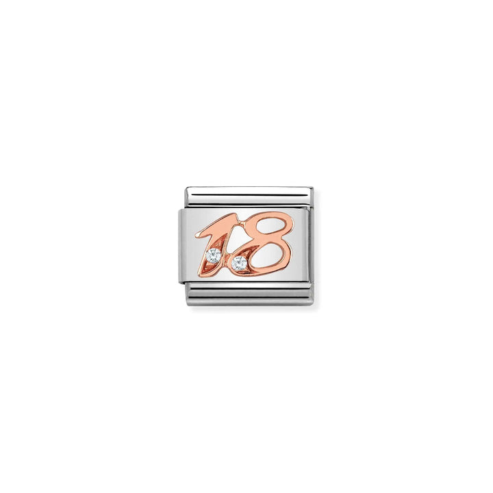 Nomination Classic Rose Gold Numbers 18