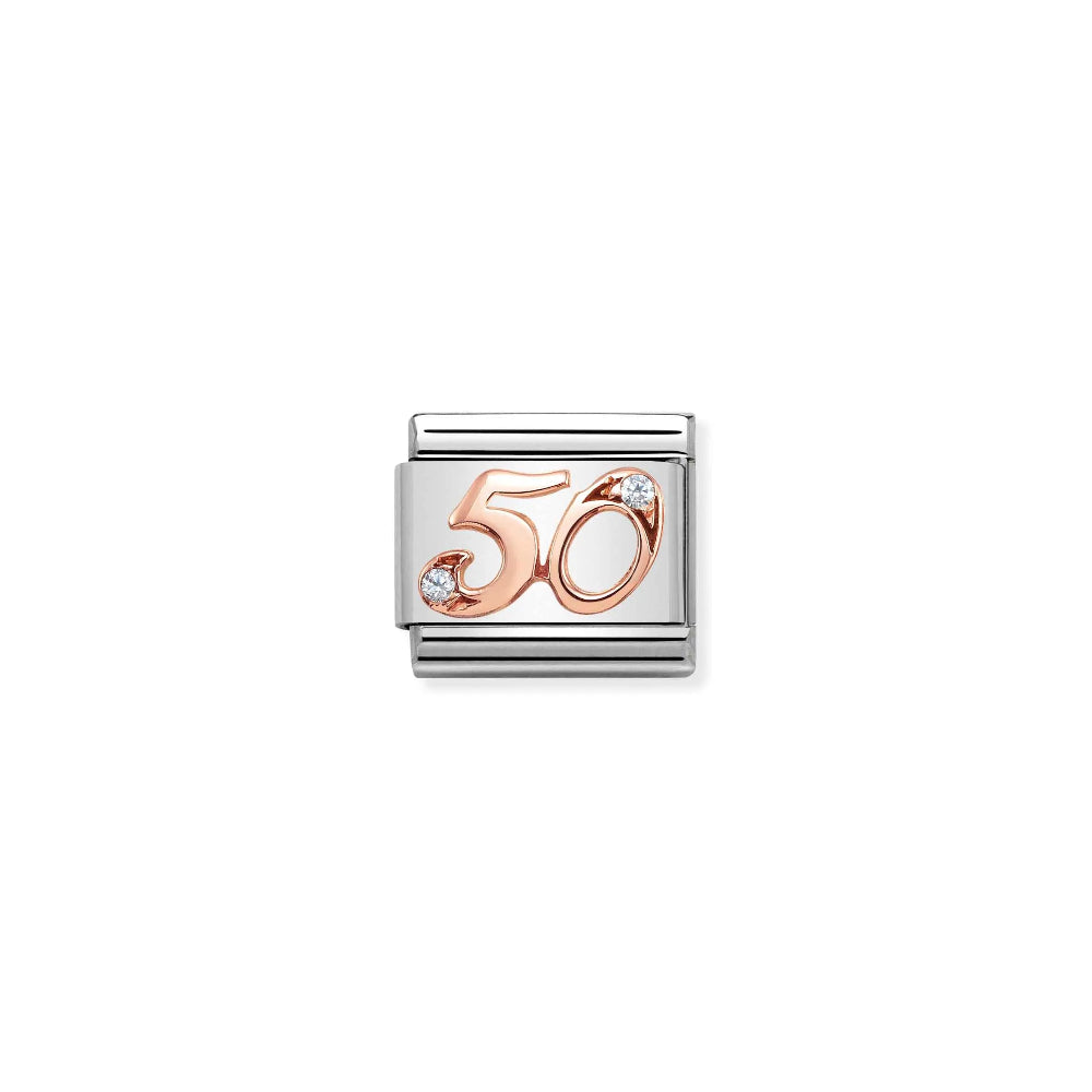 Nomination Classic Rose Gold Numbers 50
