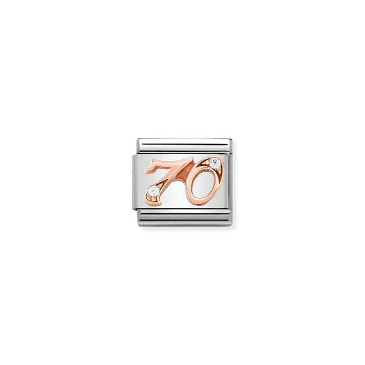Nomination Classic Rose Gold Numbers 70