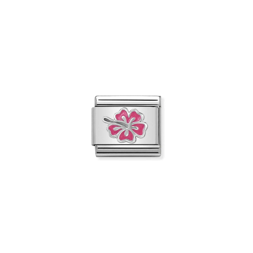 Nomination Classic Silvershine Hibiscus 330202/24