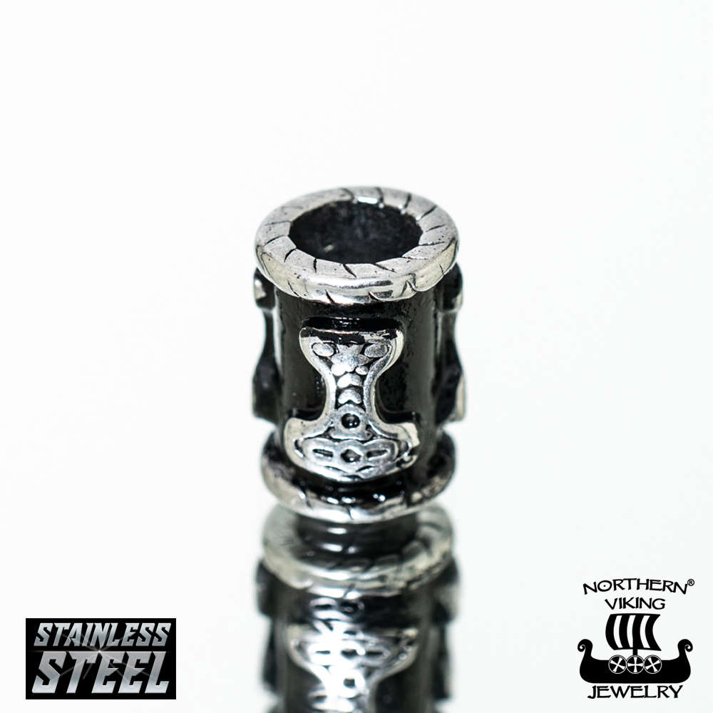Northern Viking Jewelry Black Thor 6 mm